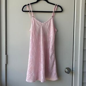 Gorgeous Delicates Light Pink Slip with Rose Details